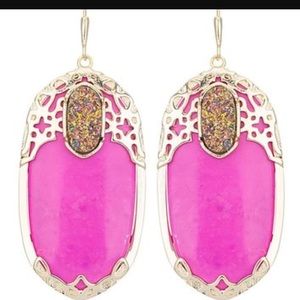 Kendra Scott Deva Magenta earrings