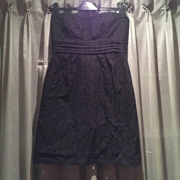 strapless black dress size 6