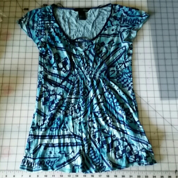 Mint green and Navy Shirt, Calvin Klein size small