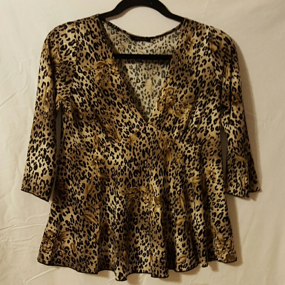 Animal print top