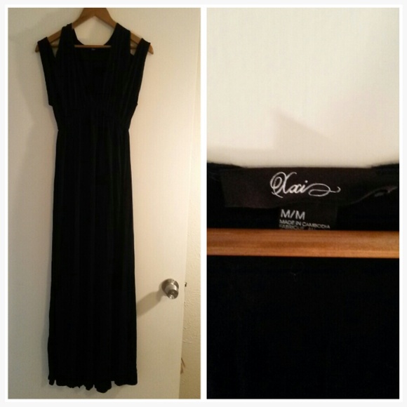 Black Floor Length Maxi Dress