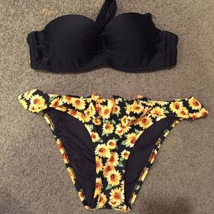 forever 21!sunflower bikini