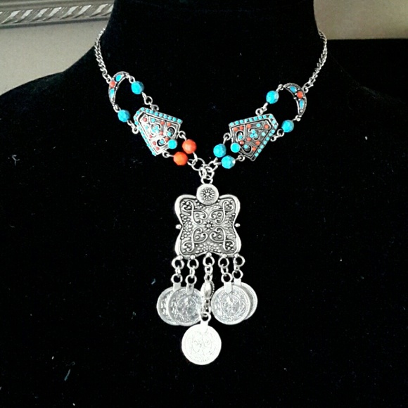 handmade Jewelry - Boho. Southwestern style necklace. NWOT