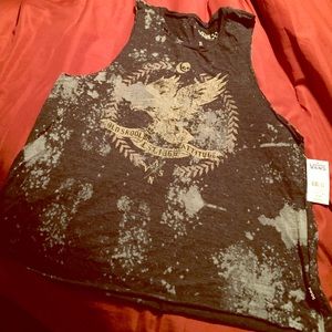 Gray Vans muscle shirt