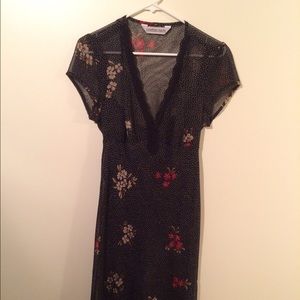 Black floral print dress *price reduced*
