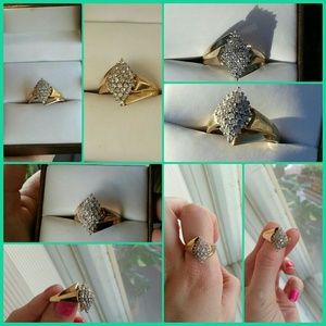 14K GOLD REAL DIAMONDS