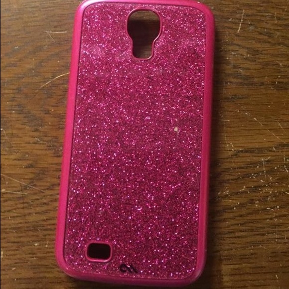 Galaxy 4 pink sparkled phone case!