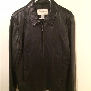 Black leather jacket *price reduced*