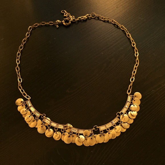 Jcrew baguette jeweled and bangled necklace