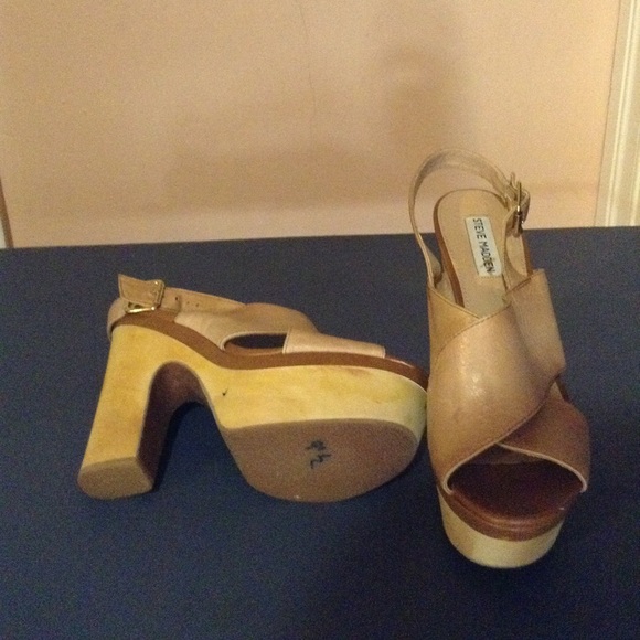 Leather slingback sandals - Picture 3 of 4