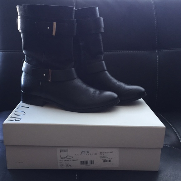 Ann Taylor Moto Boots