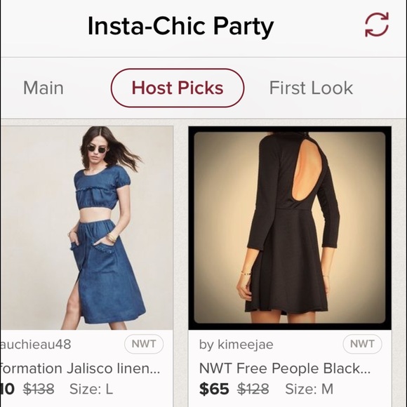 ❌SOLD❌ 🎉HP🎊 Free People Black Fit  Flare Dress - Picture 3 of 4