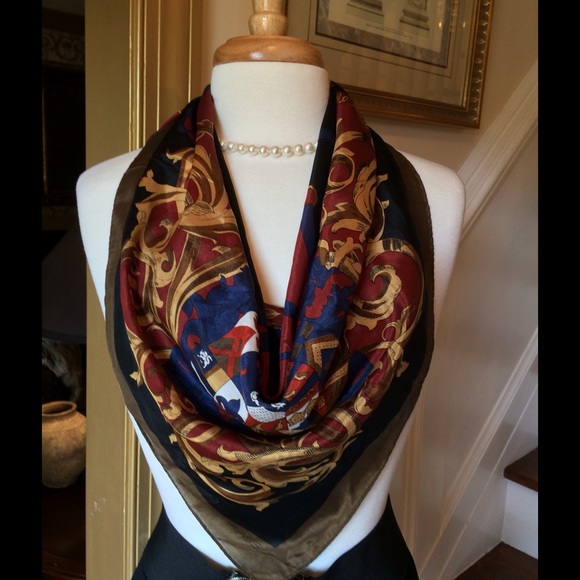 Silk Scarf by Bill Blass - Picture 2 of 8