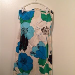 Strapless retro floral print dress *price reduced*