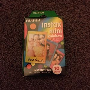 rainbow colored polaroid film 🌈