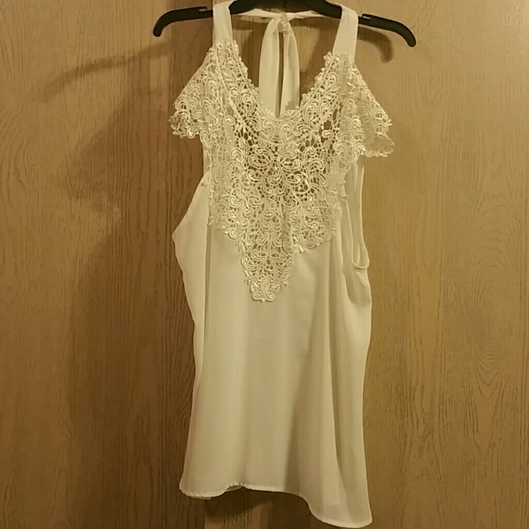 Ivory Dressy Tank Top