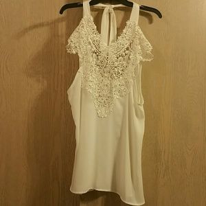 Ivory Dressy Tank Top