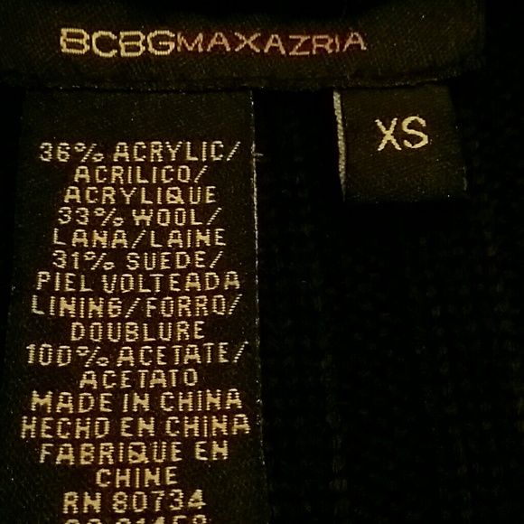 BCBG Leather/Knit Jacket - Picture 3 of 4
