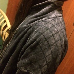 Zara TRF navy rusted sweater/blazer