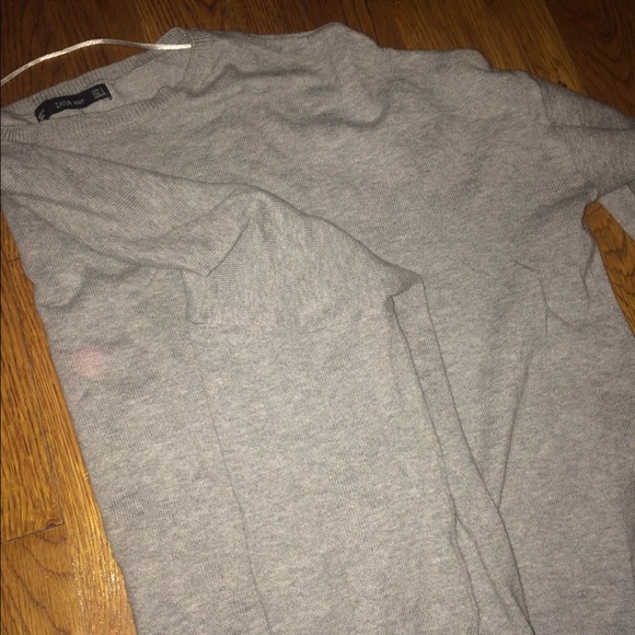 Zara oversized grey sweater shirt