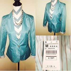 🚫Sold!🚫 Teal Zara Blazer