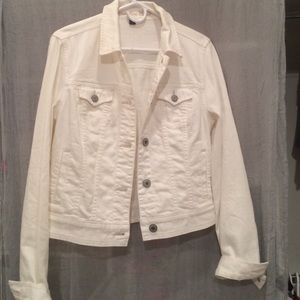 white jean jacket