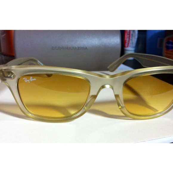 RayBan Yellow Retro Wayfarer