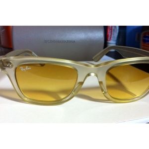 RayBan Yellow Retro Wayfarer