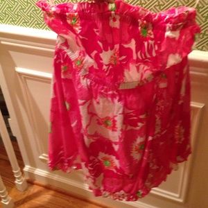 Lilly Pulitzer strapless top