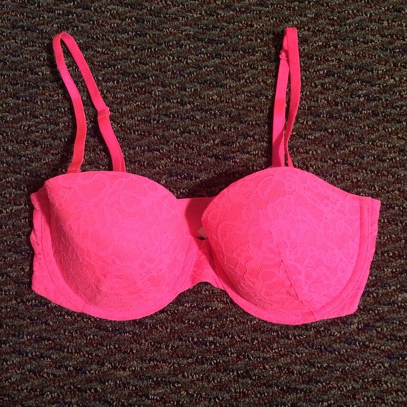 Date night hot pink push-up bra