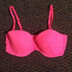Date night hot pink push-up bra
