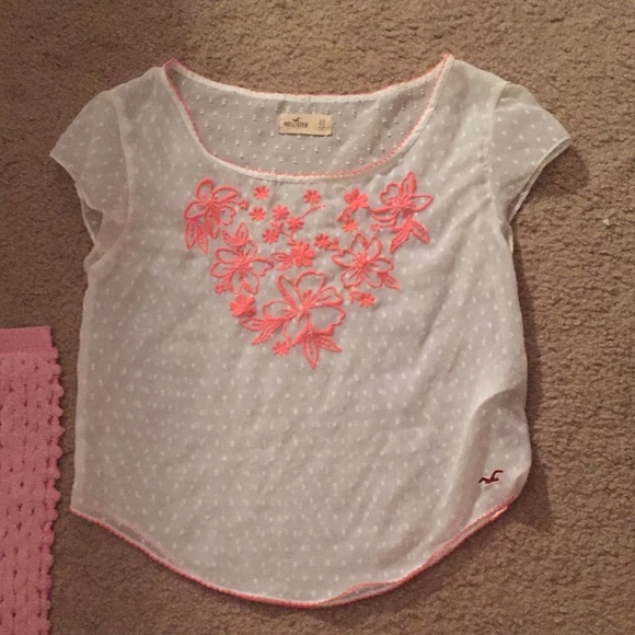 Hollister coral easy fit top - Picture 1 of 2