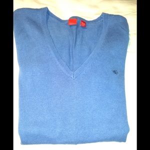 Blue Esprit V-Neck Sweater