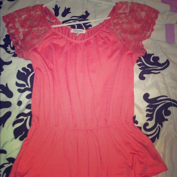 Super cute coral shirt!