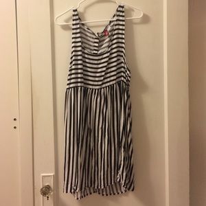 **SOLD** Black and White Striped Dress