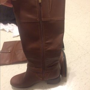 Tall brown boots