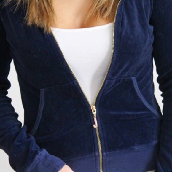 ✨REDUCED✨Juicy couture navy hoodie jacket