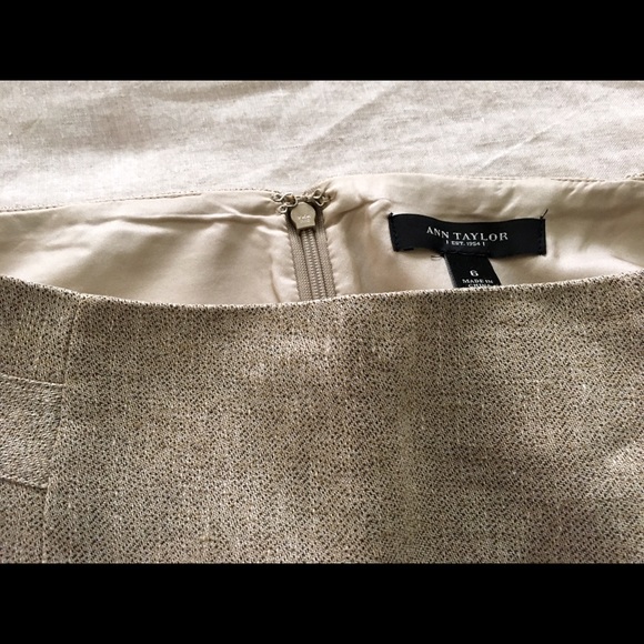 Ann Taylor tan pencil skirt - Picture 4 of 5