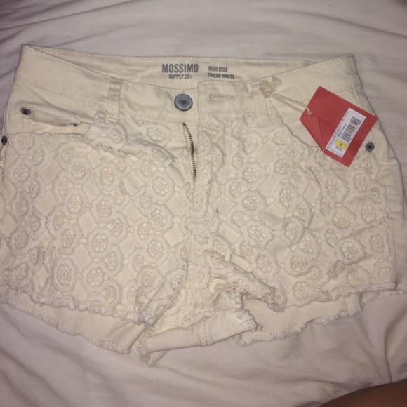 NWT Target Cream High Waisted Lace Shorts