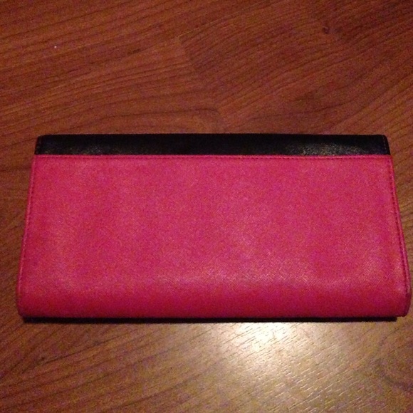 GUESS handbag pink black SILVER guess LOGO - Picture 3 of 4