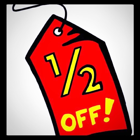 ALL SUMMER ITEMS are 1/2 off!!!!! 😄💛