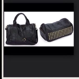 *ISO* brandy melville studded black leather purse