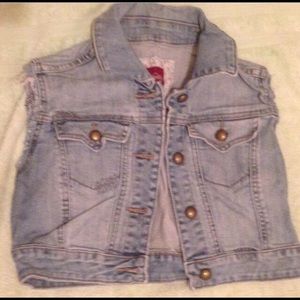 Crop Denim Vest