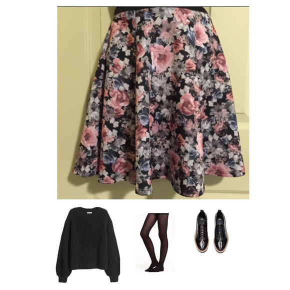 Xhilaration Dresses & Skirts - Floral Skater Skirt-FINAL PRICE!🌺