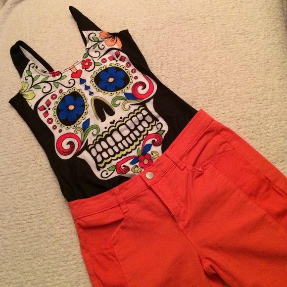 Skull bathing suit/body suit - Picture 3 of 4