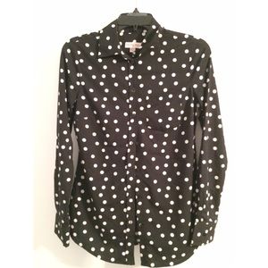 Polka dot Collared Shirt