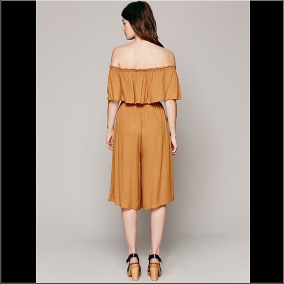 Free People Brown Blackbird One Piece - Picture 2 of 4