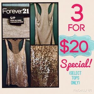 🎉XXI Silver Sequin Tank Top 🍷(3FOR$20 Special!)