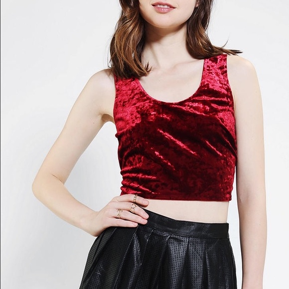 🎉FREE🎉 Velveteen Crop