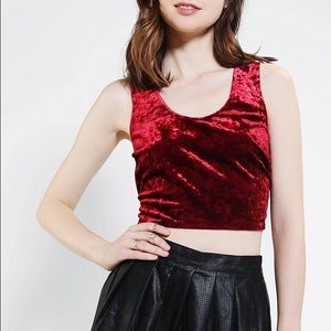 🎉FREE🎉 Velveteen Crop